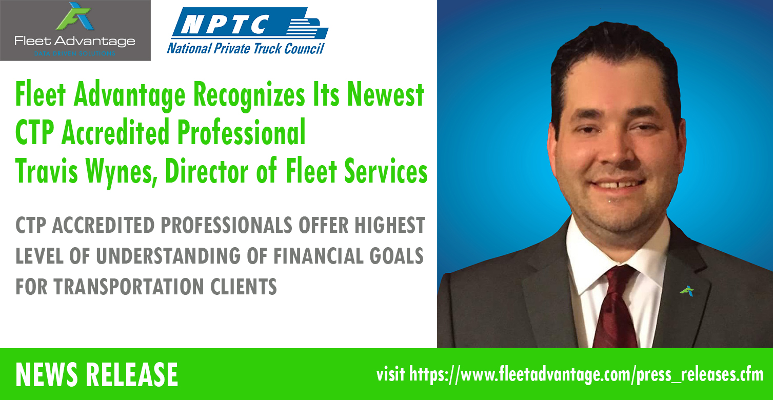 Fleet Advantage Recognizes Its Newest CTP Accredited Professional