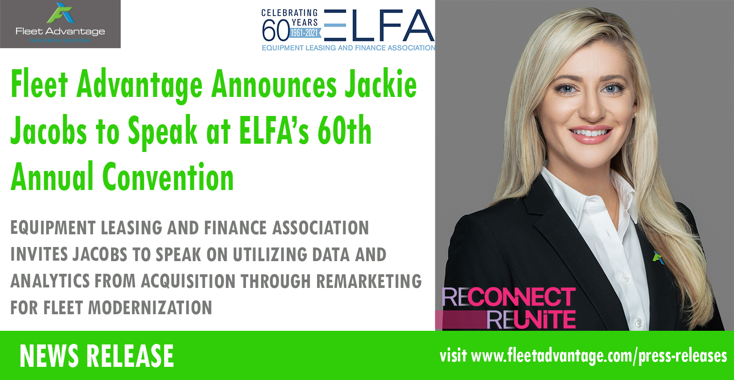 Fleet Advantage Announces Jackie Jacobs to Speak at ELFA’s 60th Annual Convention