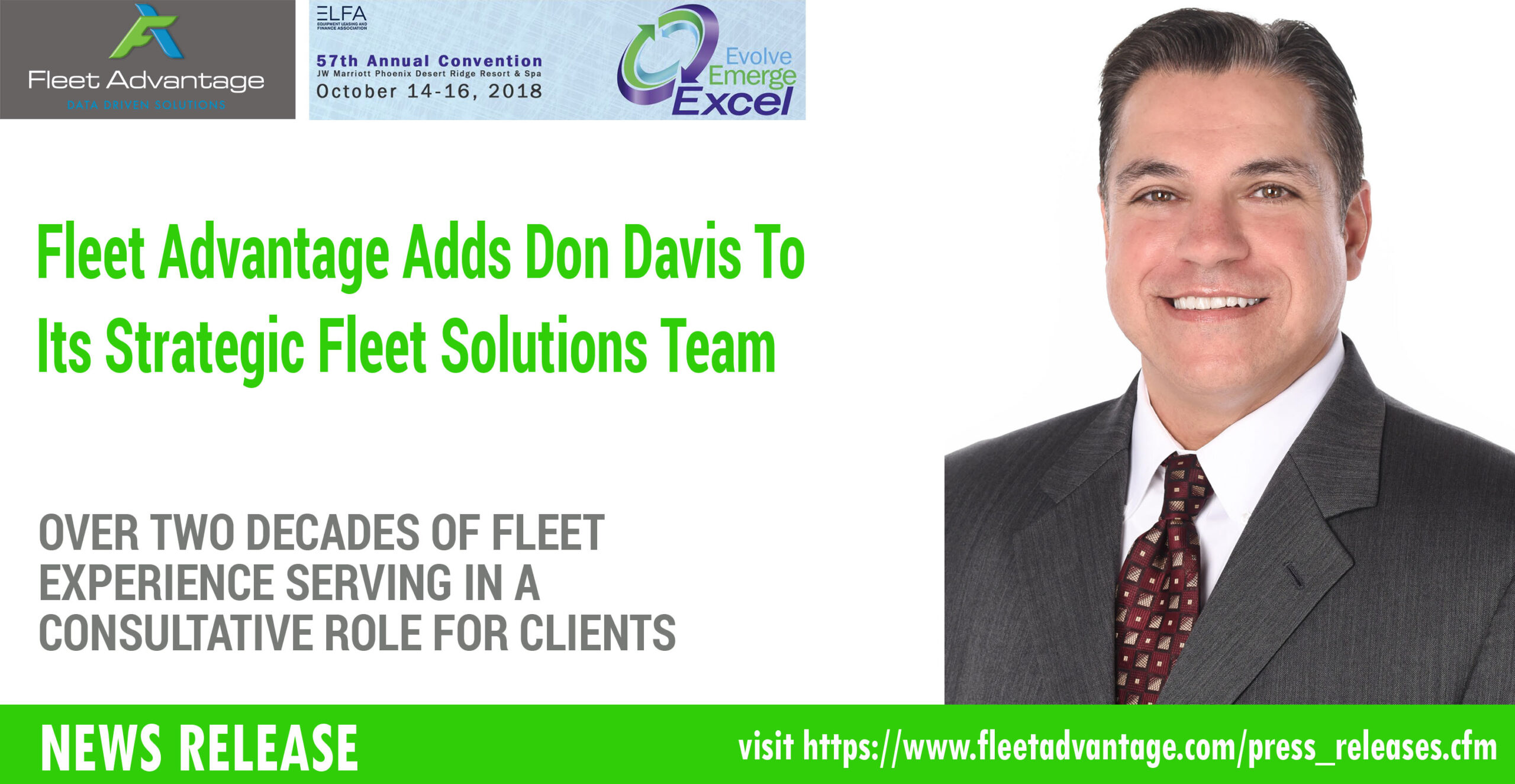 Fleet Advantage Adds Don Davis To Its Strategic Fleet Solutions Team