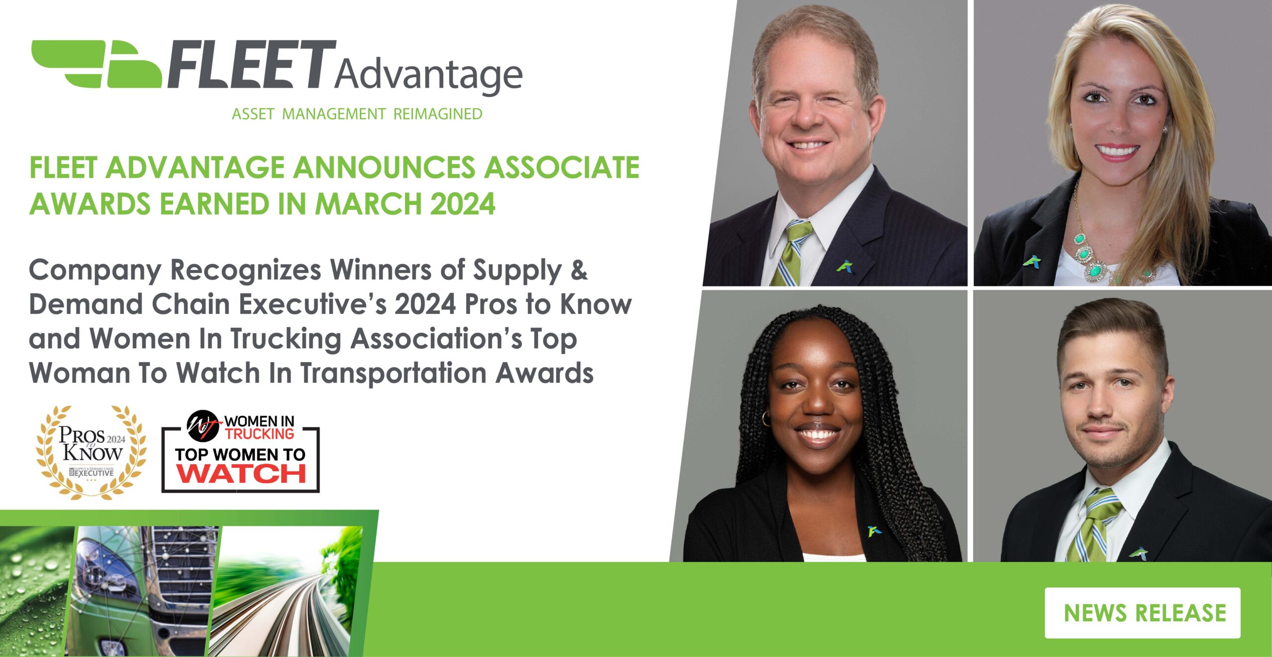 FLEET ADVANTAGE ANNOUNCES ASSOCIATE AWARDS EARNED IN MARCH 2024