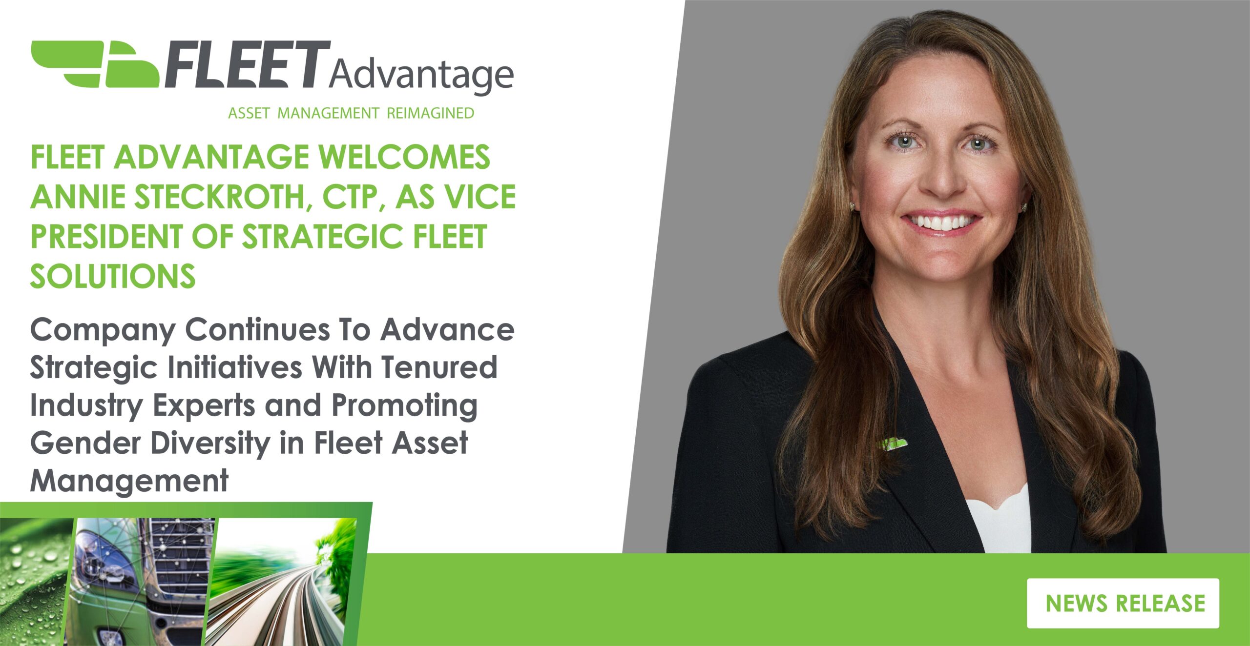 FLEET ADVANTAGE WELCOMES ANNIE STECKROTH, CTP, AS VICE PRESIDENT OF STRATEGIC FLEET SOLUTIONS