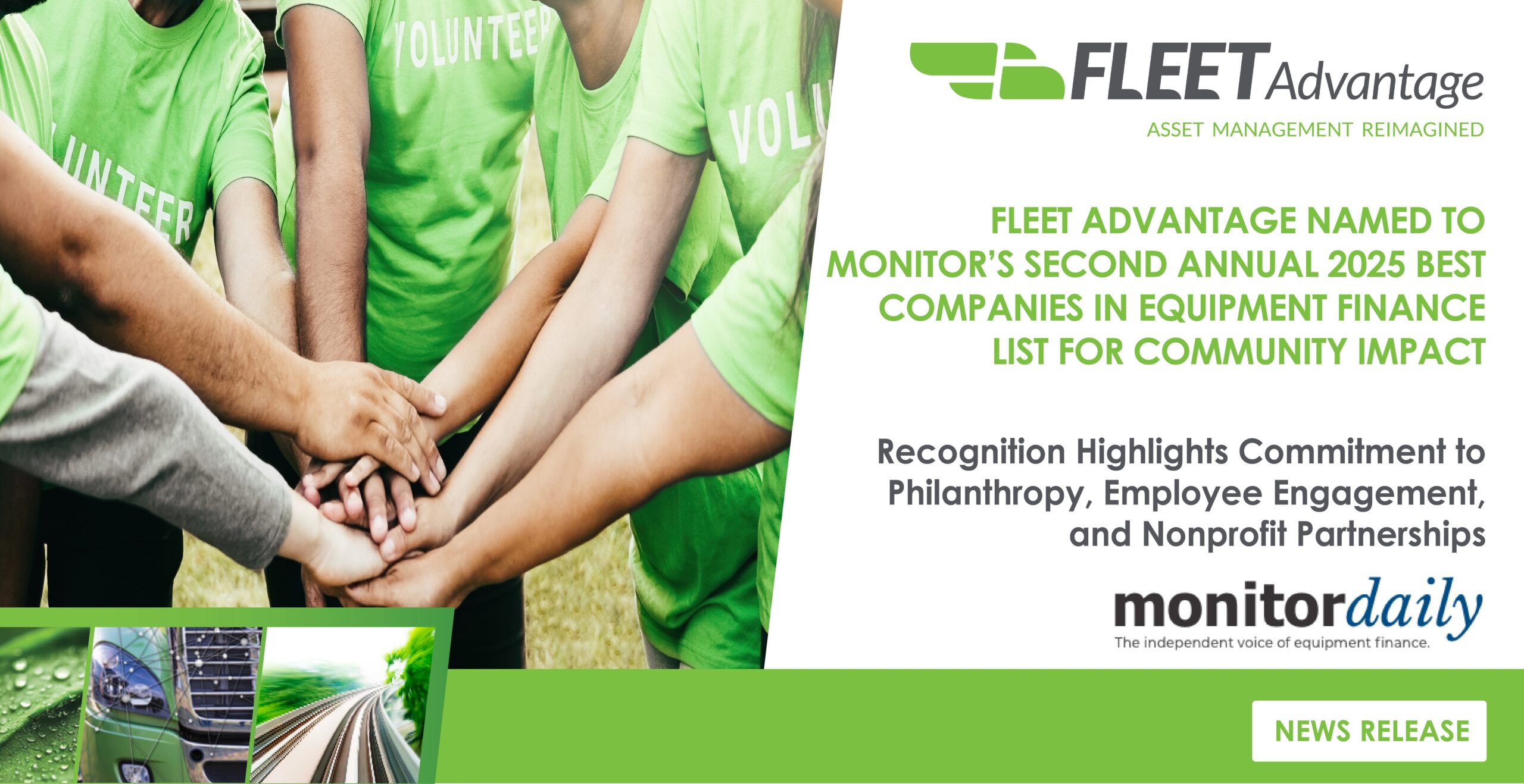 FLEET ADVANTAGE NAMED TO MONITOR’S SECOND ANNUAL 2025 BEST COMPANIES IN EQUIPMENT FINANCE LIST FOR COMMUNITY IMPACT