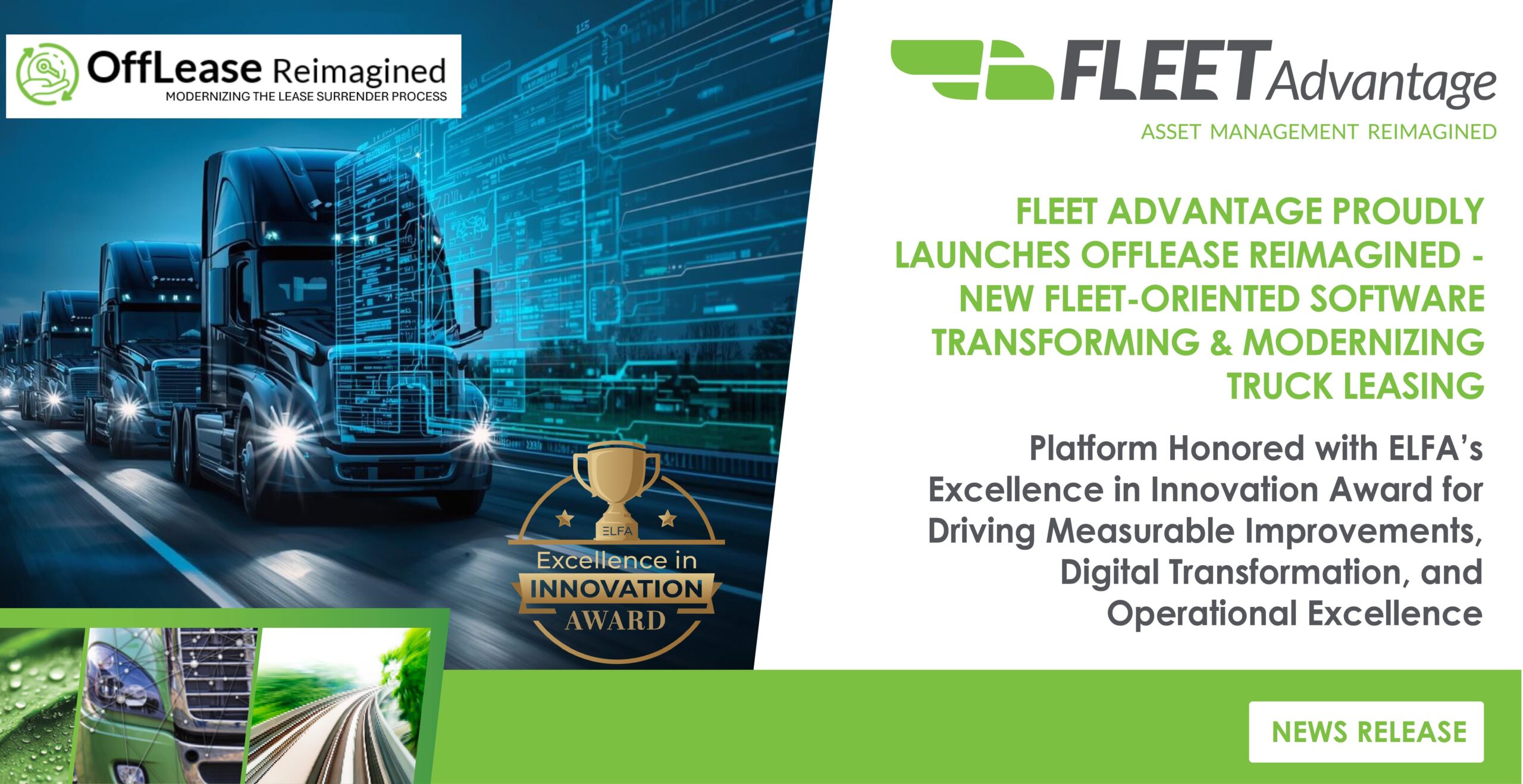 FLEET ADVANTAGE PROUDLY LAUNCHES OFFLEASE REIMAGINED – NEW FLEET-ORIENTED SOFTWARE  TRANSFORMING & MODERNIZING TRUCK LEASING