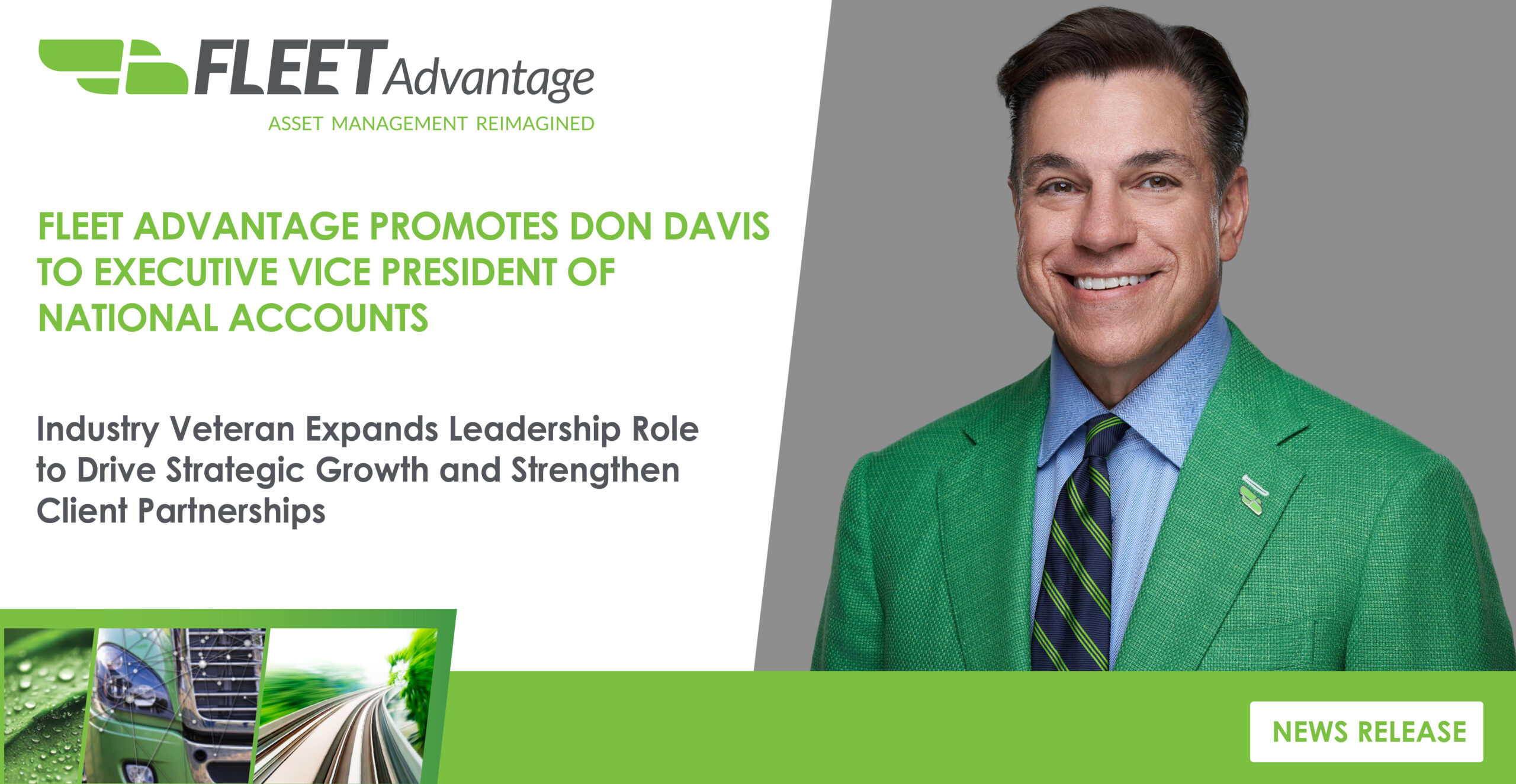 FLEET ADVANTAGE PROMOTES DON DAVIS TO EXECUTIVE VICE PRESIDENT OF NATIONAL ACCOUNTS