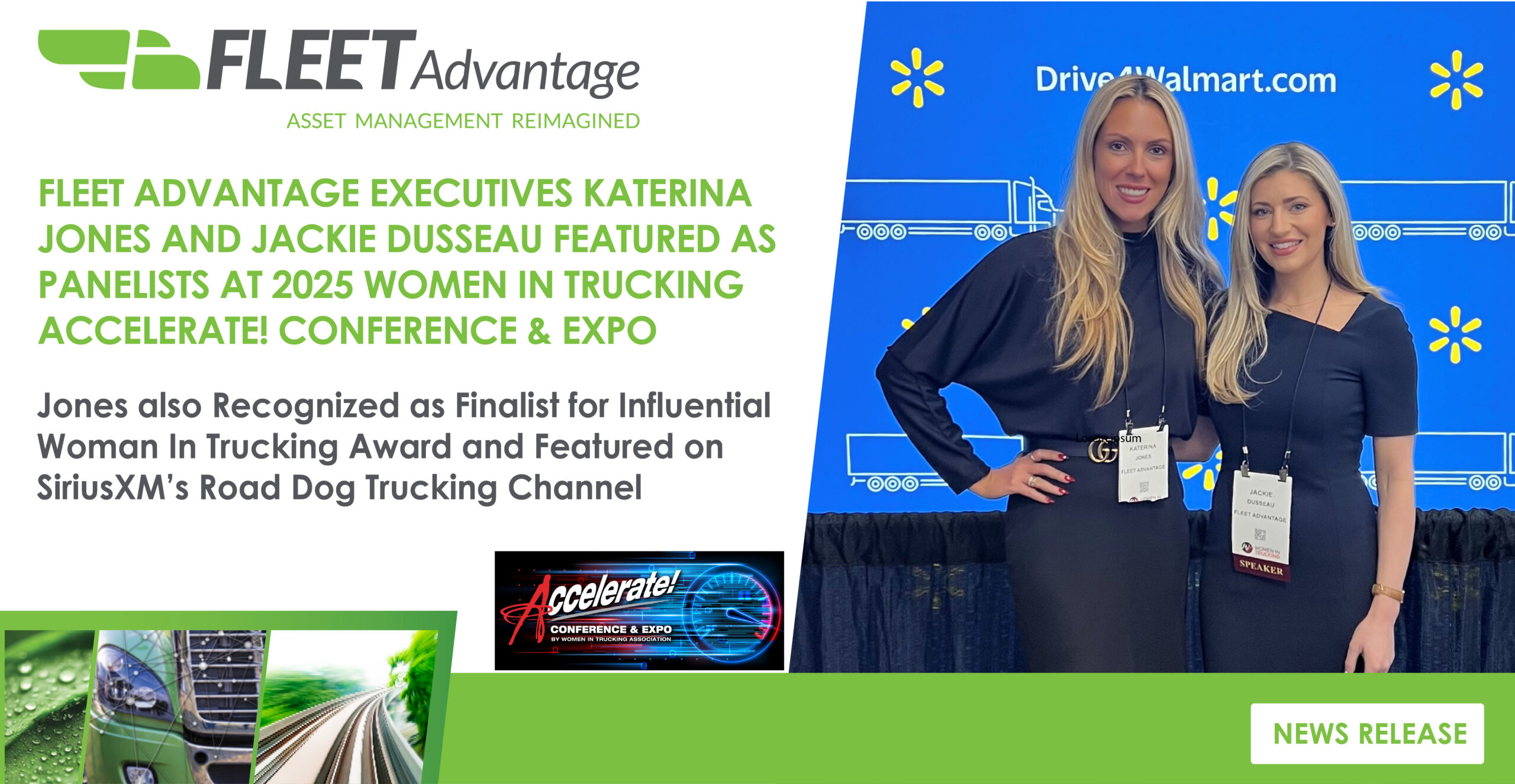 FLEET ADVANTAGE EXECUTIVES KATERINA JONES AND JACKIE DUSSEAU FEATURED AS PANELISTS AT 2025 WOMEN IN TRUCKING ACCELERATE! CONFERENCE & EXPO