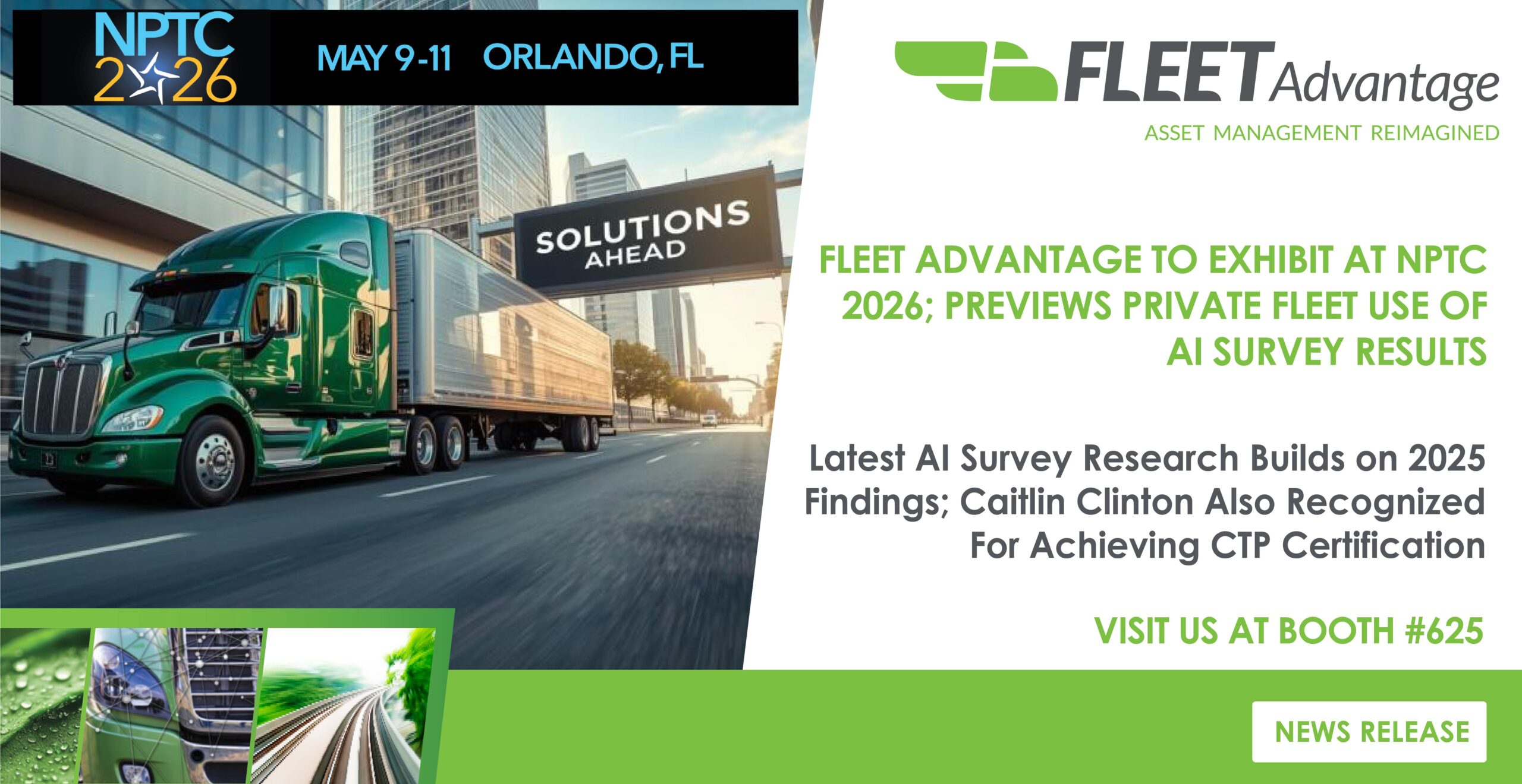 FLEET ADVANTAGE TO EXHIBIT AT NPTC 2026; PREVIEWS PRIVATE FLEET USE OF AI SURVEY RESULTS