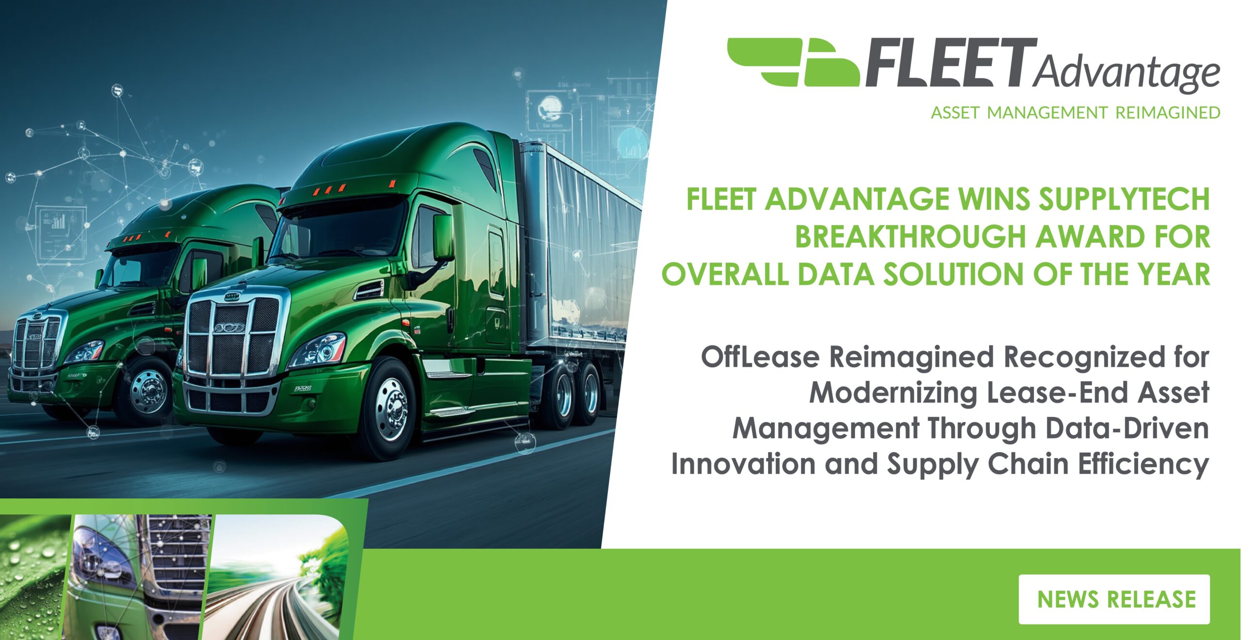 FLEET ADVANTAGE WINS SUPPLYTECH BREAKTHROUGH AWARD FOR OVERALL DATA SOLUTION OF THE YEAR